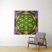 PURPLE AND GREEN ABSTRACT DRAWING. SAMER BRASIL. 4