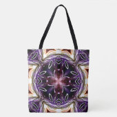 Purple and Magenta Cosmic Kaleidoscope Pattern Draagtas (Voorkant)