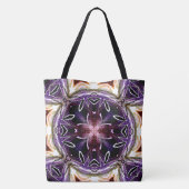 Purple and Magenta Cosmic Kaleidoscope Pattern Draagtas (Achterkant)