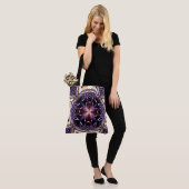 Purple and Magenta Cosmic Kaleidoscope Pattern Draagtas (Op model)