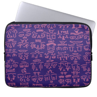Purple and Pink Doodle Laptop Sleeve – Abstract Ar
