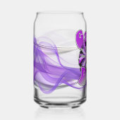 Purple and Silver Game day Blikvorm Glas (Voorkant)