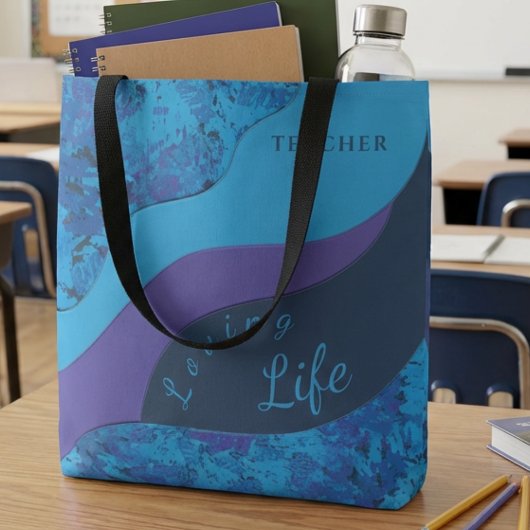 Purple And Teal Brushstroke Occupation Draagtas