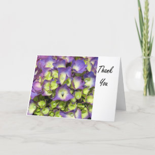 Purple and yellow flower Thank You card Feestdagen Kaart