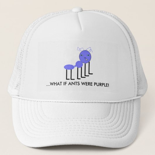 Purple Ant Hat Trucker Pet (Voorkant)