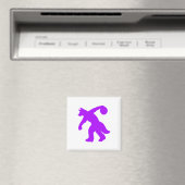 Purple Anthropomorphic Canine Bowling Magnet 0001 (In Situ (Lave-vaisselle))