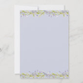 Purple Aquarelle Floral Baby Shower Invitations (Dos)