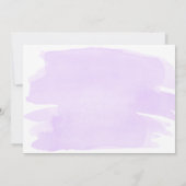 Purple Aquarelle Or Farewell Party Invitation (Dos)