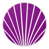 Purple Art Deco Design Keramische Knop (Voorkant)