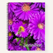 Purple Aster Flower Journal - Personnalisé (Devant)