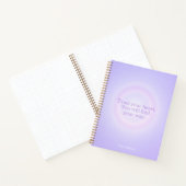 Purple Aura Message Notebook Notitieboek (Binnen)