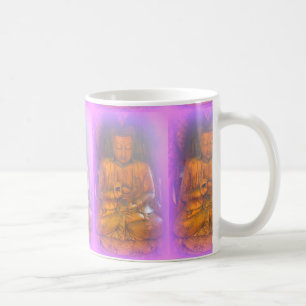 purple aura serene assis potes a café tasse