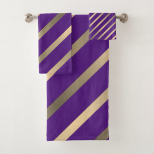 Purple aux rayures d'or