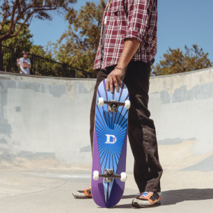 Purple avec Blue Rays Dd Marque Skateboard