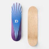 Purple avec Blue Rays Dd Marque Skateboard (Recto)