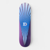 Purple avec Blue Rays Dd Marque Skateboard (Recto)