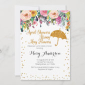 Purple Avril Douches Baby shower Invitation (Devant)