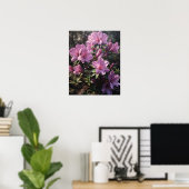 Purple Azalea Fleurs Art Imprimer Poster (Bureau à domicile)