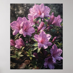 Purple Azalea Fleurs Art Imprimer Poster