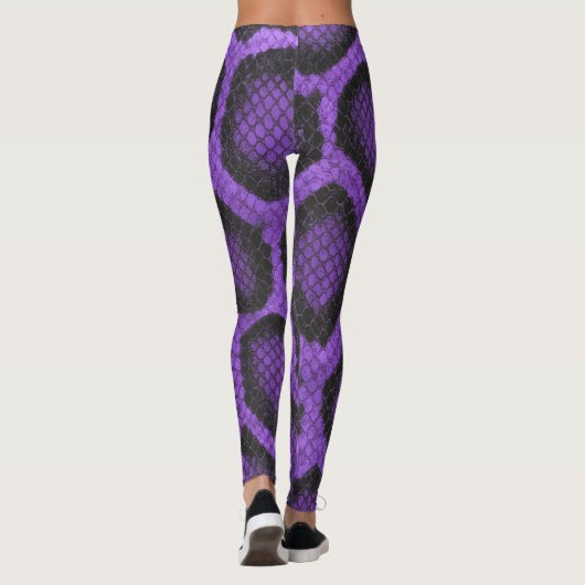 Purple Ball Python Leggings style 2 (Dos)
