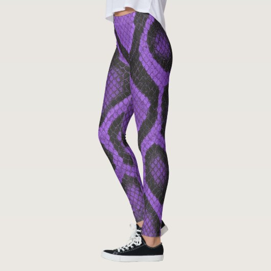 Purple Ball Python Leggings style 2 (Gauche)