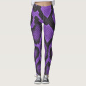 Purple Ball Python Leggings style 2 (Devant)