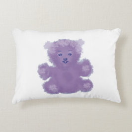 Purple bear accent kussen