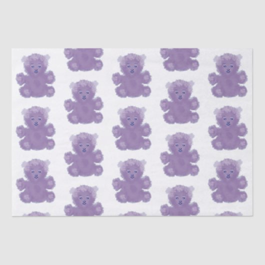 Purple bear tissuepapier (Voorkant)