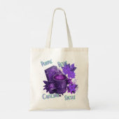 purple bells tote bag (Achterkant)