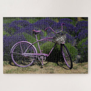 Purple Bike   Lavender Fields Legpuzzel