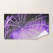 Purple Black Déplaisant Spider Web (Serviette à main)