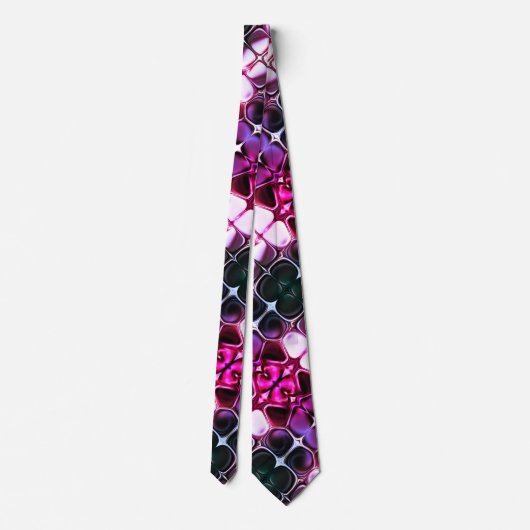 Purple Black white Unique Abstract Art Stropdas (Achterkant)