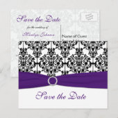 Purple, Blanc et Noir Enregistrer la carte postale (Devant / Derrière)