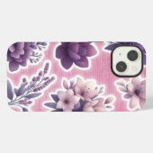 Purple Bloom Phone Case iPhone Hoesje (Achterkant horizontaal)