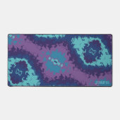 Purple Blue Abstrait moderne coloré Boho Nom (Recto)