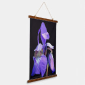Purple Blue Flag Iris Flower  Hangend Wandkleed (Gebogen)