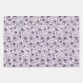 Purple Blue Grey Flora Art moderne Papier d'envelo (Devant 2)