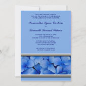 Purple Blue Hydrangea Invitations de mariage (Devant)