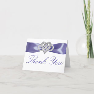 Purple Blue Infinity Carte de remerciements cardia