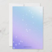 Purple Blue Photo First Birthday Party Invitation (Dos)