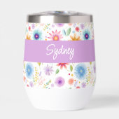 Purple Blue Pink Boho Wildflower Personalized  (Avant)