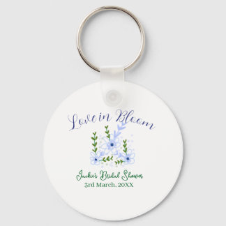 Purple boho love in Bloom bridal shower name retro Sleutelhanger
