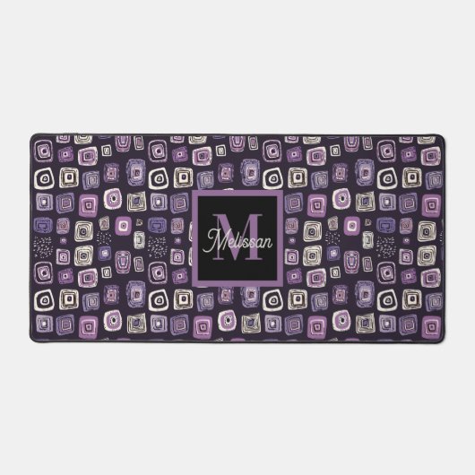 Purple Boho Monogram Name (Recto)