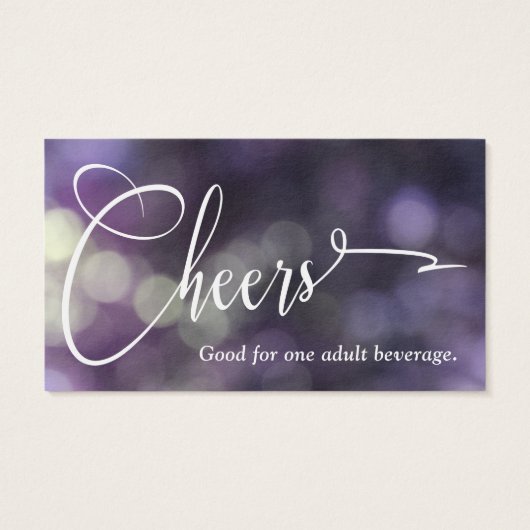 Purple Bokeh Light & Typographie 32 Billets de boi (Dos)