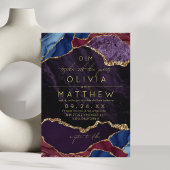 Purple, Bourgogne et Faire-part de mariage d'âge o