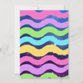 Purple Bowling Invitation d'anniversaire (Dos)