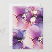 Purple Brunch & Bubbly Invitation de douche nuptia (Dos)