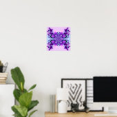 Purple Burst (12 par 12) Affiche d'art (Bureau à domicile)