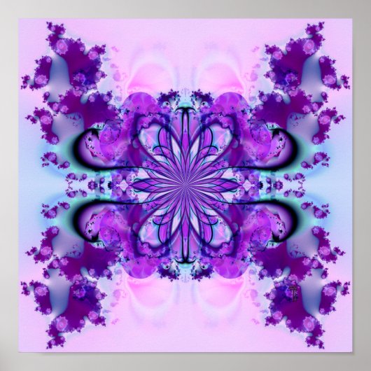 Purple Burst (12 par 12) Affiche d'art (Devant)
