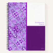 Purple Butterflies Custom Notebook Notitieboek (Voorkant)